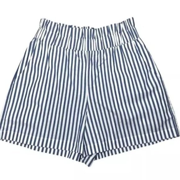 Express Women's Size Small Striped High Waist Paper Bag Shorts New - Picture 1 of 6